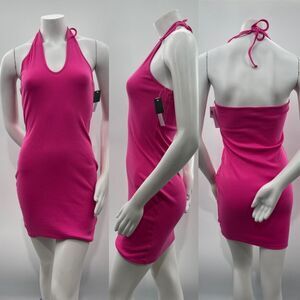 3For$20 Wild Fable Pink Halter Ribbed Summer Dress size Medium